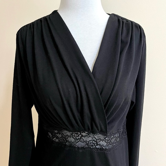 Jones New York~Sheath Dress~Size L Black~Lace Waist—Lightweight - Picture 5 of 8